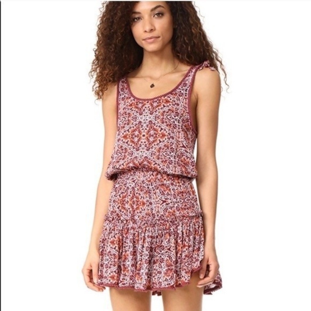 MISA Los Angeles Calista Sleeveless Mini Dress Women Red XS